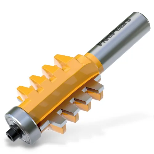 Vista 10 de FivePears Juego de brocas de router de machihembrado ajustable con vástago de 1/2 pulgada, estilo Shaker de 3 dientes en forma de T, broca
