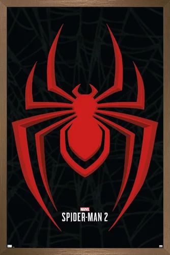 Vista 16 de Trends International Marvel's Spider-Man 2 - Póster de pared con icono de Miles Morales, 22.4 pulgadas de largo x 14.7 pulgadas de ancho, versión