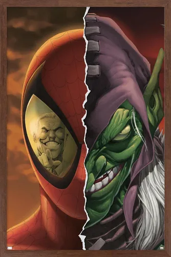 Vista 17 de Trends International Marvel Comics-Green Goblin-Spider-Man: House of M #4 Póster de pared, 14.725 x 22.375 pulgadas, versión enmarcada de madera