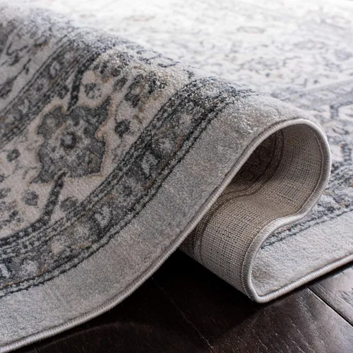 Vista 28 de SAFAVIEH - Colección Isabella, alfombra decorativa - 2'2" x 5', azul y crema, diseño oriental, no desprende pelusa y fácil cuidado, ideal para áreas