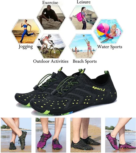 Vista 6 de Zapatos deportivos acuáticos para hombre y mujer PENGCHENG, un secado rápido, ligeros, para pies anchos, suela sólida de drenaje, para deportes