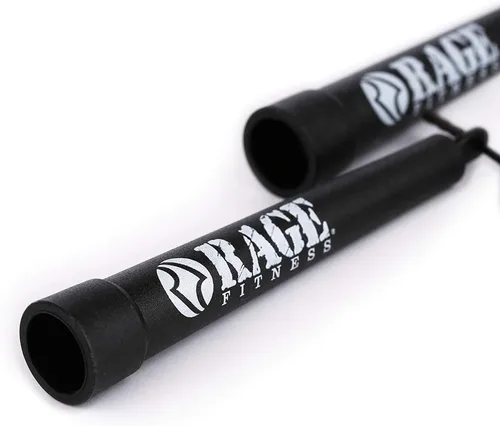 Vista 2 de RAGE Fitness Cuerda de velocidad R1 diseñada por un campeón mundial de cuerda de saltar, ideal para boxeo y entrenamiento de fitness, cable