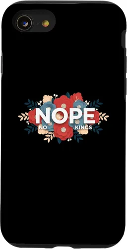 Vista 17 de Nope, No Kings Floral Statement Art Print for Makers Case for iPhone 11 Pro Max