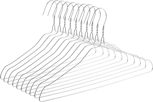 Vista 12 de Mr. Pen Ganchos de metal dorado - Paquete de 10, perchas de alambre para ropa Perchas de ropa delgadas y que ahorran espacio, duraderas