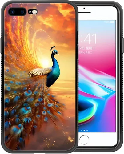 Vista 10 de ZHEGAILIAN Funda compatible con iPhone SE 2022, diseño de patrón de policarbonato duro, funda protectora de TPU suave antideslizante para iPhone SE