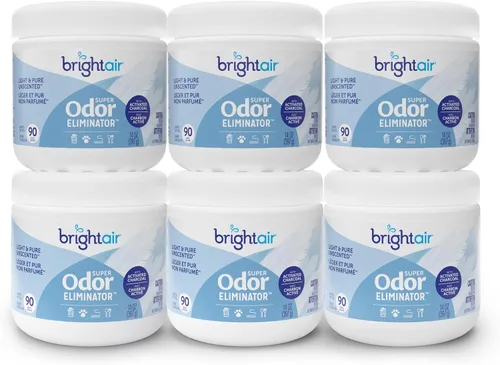 Vista 16 de Bright Air 14 oz. Super eliminador de olores, para espacios medianos, aroma de cítricos frescos, caja de 6, ambientador, aceites esenciales