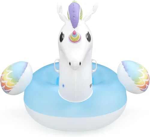 Vista 8 de Bestway Unicorn Pool Float, Kids Inflatable Ride-On with Handles, Inflatable Beach Toys