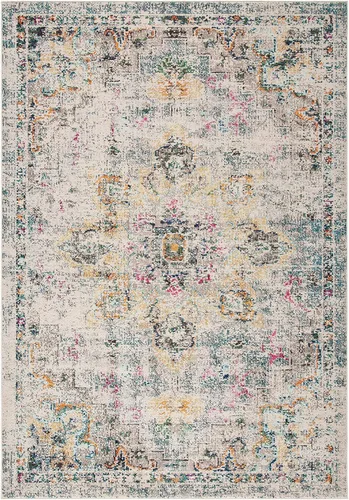 Vista 116 de Safavieh MAD473E - Tapete con diseño de medallón desgastado, bohemio elegante, colección Madison, no suelta pelos, fácil de cuidar, alto tránsito