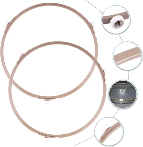 Vista 2 de Soporte de placa giratoria de microondas Anillo de plástico Accesorios de microondas giratorio
