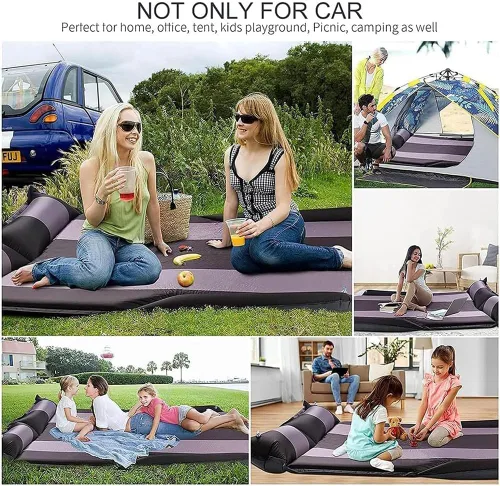 Vista 3 de Colchón inflable de coche para Smart 1990-2015 2016 2017 2018 2019 2020 2021 2022 2023 Almohadilla de dormir autoinflable Cojín de cama de aire Verde