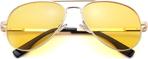 Vista 7 de Pro Acme Gafas de sol clásicas polarizadas estilo aviador, 100% protección UV, 52 mm 58 mm 63 mm