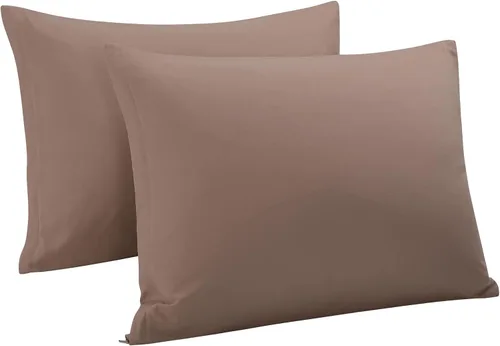 Vista 27 de uxcell Fundas de almohada tejidas de 100% algodón egipcio, fundas de almohada suaves y transpirables con cierre de cremallera, 2 fundas de almohada