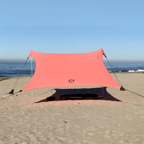Vista 12 de Neso Gigante - Carpa de Playa Portátil Refugio Solar - Toldo de Sombra de Playa Ligero - Fácil Instalación para Salidas Familiares - Esquinas