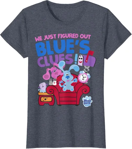 Vista 52 de Blue's Clues & You Group Shot Just Figured Out Blue's Clues Camiseta Negro