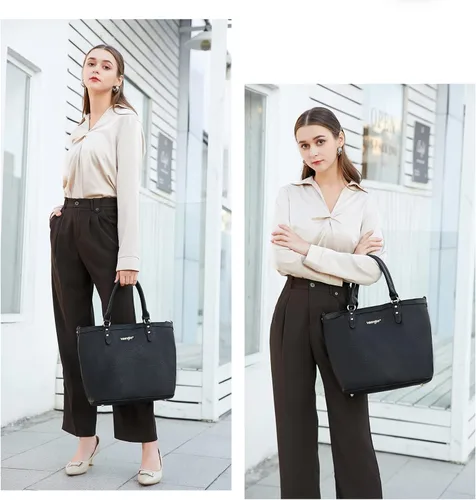 Vista 2 de Wrangler - Monederos de transporte ocultos para mujer bolsos de hombro con asa superior bolso de mano