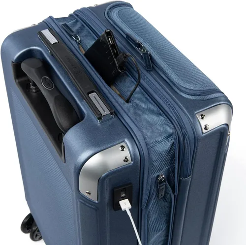 Vista 6 de Travelpro Platinum Elite Hardside - Maleta de policarbonato con cierre TSA, azul (Dark Sky Blue), Platinum Elite Hardside - Maleta de policarbonato
