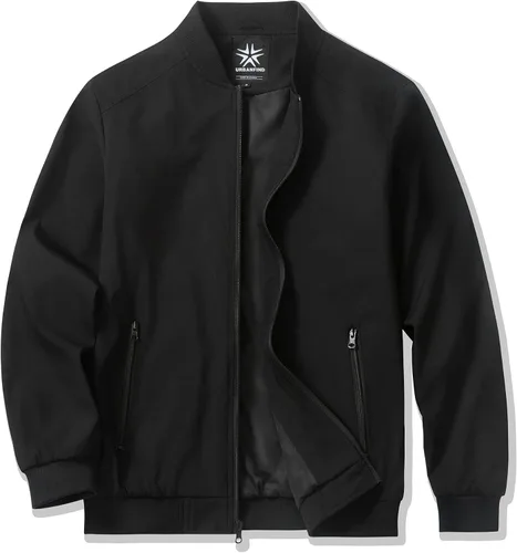Vista 13 de URBANFIND Chaquetas bomber para hombre, casuales, ligeras, cortavientos, a la moda, abrigos de primavera y otoño