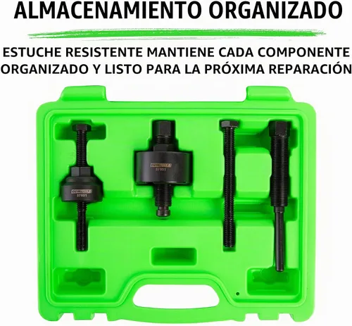 Vista 6 de OEMTOOLS Kit de extractor e instalador de polea de dirección asistida, remueve e instala poleas de bomba de dirección asistida en la mayoría