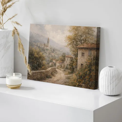 Vista 127 de wall26 Prado con álamos por Claude Monet - Arte moderno impresionista, arte en lienzo para el hogar, 12 x 18 pulgadas
