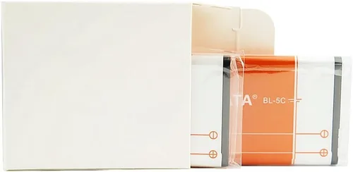Vista 4 de XHDATA BL-5C Batería 3.7V 1000mAh Batería recargable de gran capacidad para radio para el hogar con protección actual 2 piezas (naranja)