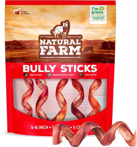 Vista 17 de Natural Farm Palitos Trenzados de Toro Sin Olor (4-5 Pulgadas, Paquete de 5) - 100% Carne de Res Alimentada con Pasto, Sin Granos, Bajos en Grasa