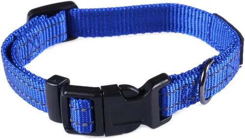 Vista 18 de Max and Neo NEO - Collar reflectante con hebilla de nailon para perro, donamos un collar a un rescate de perros por cada collar vendido (XS, negro)