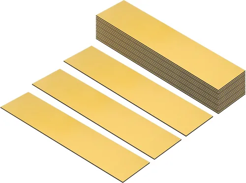 Vista 17 de PATIKIL Placas de nombre en blanco de 8"x2", paquete de 20, placas de nombre personalizadas grabadas personalizadas, rectángulos en blanco