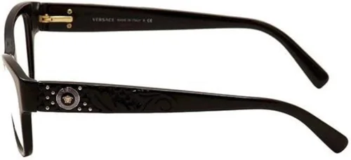 Vista 3 de Versace VE3196 - GB1 Gafas negras con lente demo 2.047in, Negro brillante