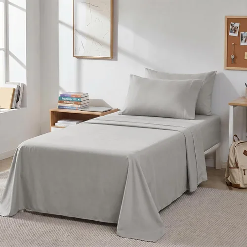 Vista 45 de Southshore Fine Living, Inc. Juego de sábanas de 4 piezas, 21 pulgadas de profundidad con sábana bajera, microfibra suave, sábana encimera de gran