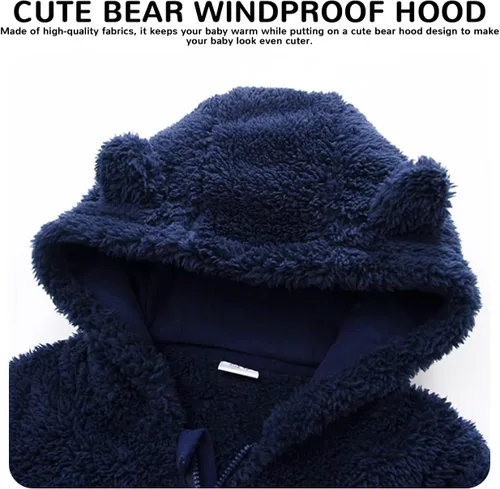 Vista 3 de Traje de nieve para bebé niño y niña, ropa cálida de invierno, abrigo para niños pequeños