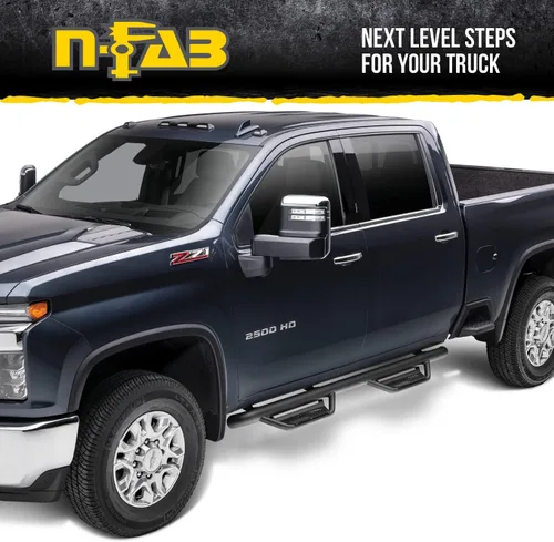 Vista 2 de RealTruck Podium LG Steps para Toyota Tacoma Longitud de Cabina, Acero Inoxidable, Negro Texturizado HPT1580CC-TX Compatible con Toyota Tacoma