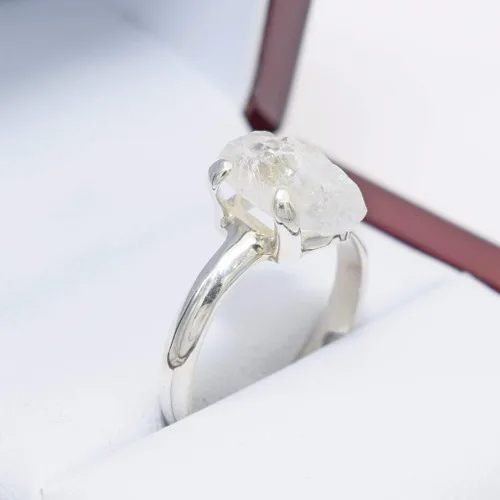 Vista 5 de Starborn - Anillo de cristal de fenacita (3,0 cts) transparente