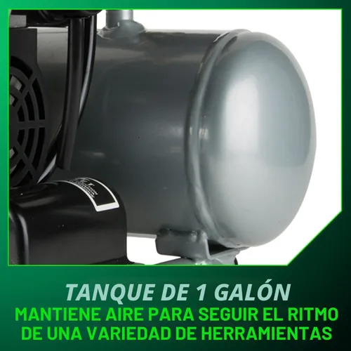 Vista 11 de Metabo HPT Compresor de aire silencioso, compresor de aire portátil sin aceite de 1 galón, funcionamiento ultrasilencioso a 59 dB, acoplador rápido