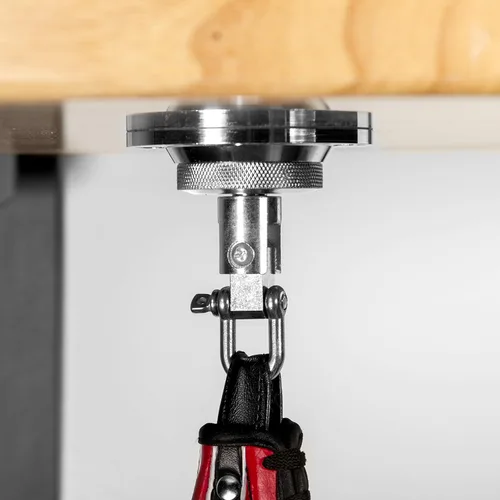 Vista 4 de XMark - Plataforma de pera de velocidad montada en pared con enganche giratorio para MMA y boxeo
