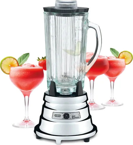 Vista 5 de Waring Comercial BB900G licuadora de barra cromada de 1/2 HP con contenedor de vidrio de 40 onzas color plateado