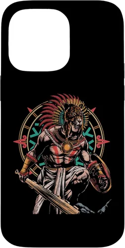 Vista 20 de Funda para iPhone 11 Pro Max Aztec Jaguar Ancient Warrior Native Mexican Mythology Case