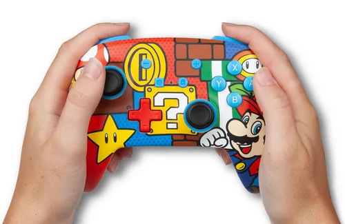 Vista 8 de PowerAEnhanced Wireless Controller for Nintendo Switch - Mario Pop Only at Tienda