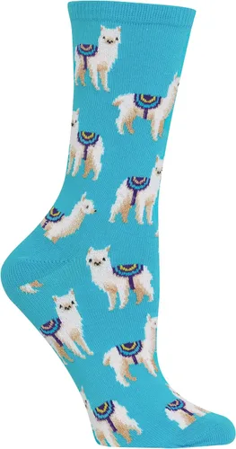 Vista 30 de Hot Sox Calcetines de mujer con patrón geométrico de novedad Heather cáñamo