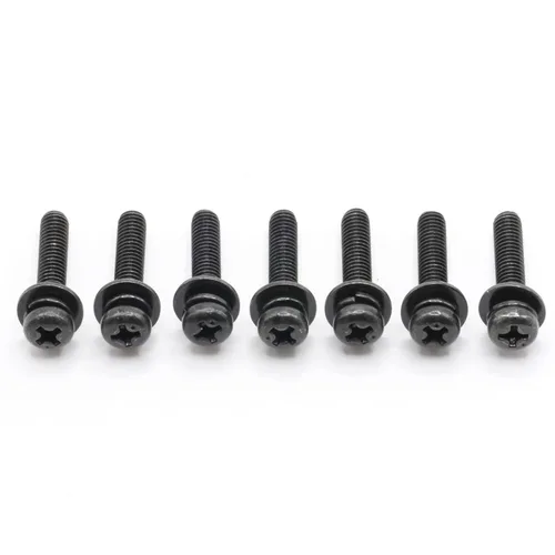 Vista 3 de Tornillos de repuesto para soporte de TV compatibles con LG OLED65C1PUB (OLED65C1PUB.AUS), juego completo de tornillos de pies/patas, chapado