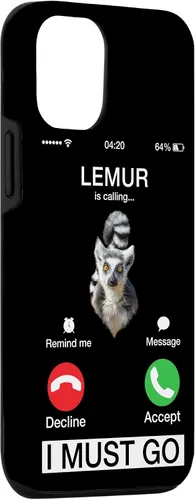 Vista 3 de Carcasa novedosa para iPhone 14 Lemur Is Calling Funny Native Mammals Pet Lovers