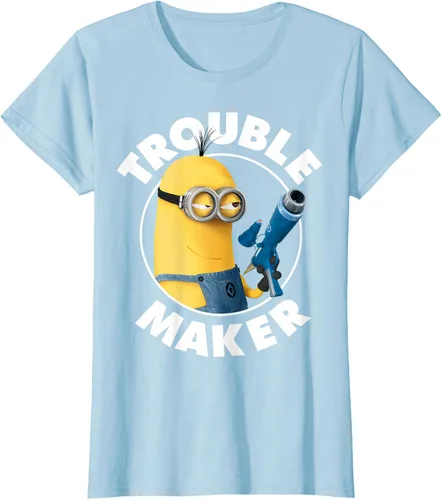 Vista 27 de Despicable Me Minions Kevin Fabricante de Problemas Gráfico Camiseta Negro