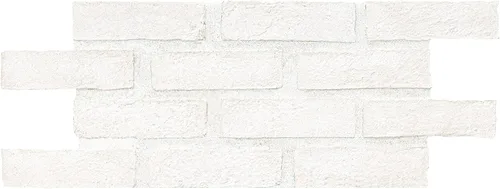 Vista 8 de Ackland Catedral Terabrik Polvo Blanco 11 pulgadas x 28 pulgadas Azulejo de ladrillo de arcilla Blanco (Alpine White)