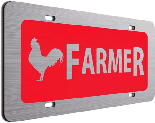 Vista 7 de Placa de matrícula de gallinero Regalo para agricultor Divertidos platos de tocador