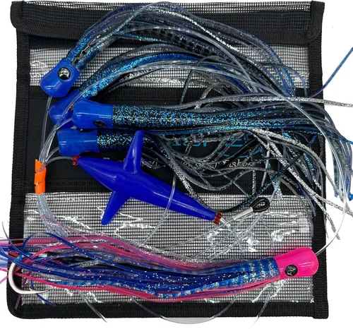 Vista 6 de LOBO LURES #215 Skipjack híbrido Skipjack híbrido UV Splash atún Mahi Marlin Trolling Señuelo Daisy Chain