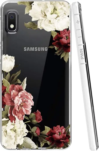 Vista 2 de Funda para Galaxy A10E, para Samsung A10E, funda transparente para niñas y mujeres, TPU suave a prueba de golpes, funda transparente para Samsung