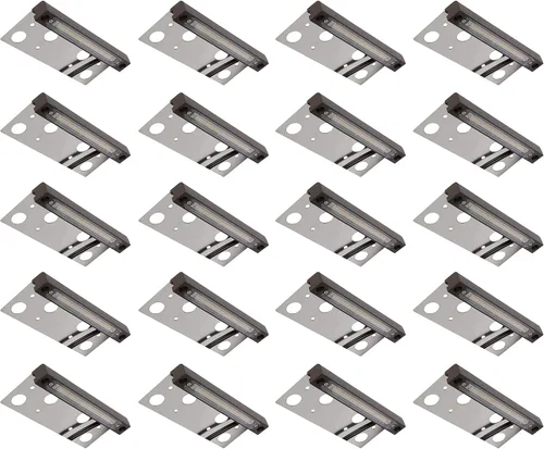Vista 9 de GKOLED Luz Hardscape, luces de pared de pavimentadora, iluminación de paso de 6.8 pulgadas, chips LED integrados de 4 W 2700 K, carcasa de aluminio