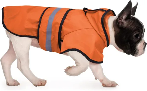 Vista 34 de HDE - Impermeable protector con capucha para perros y cachorros, tallas de la S a la XL (diseño de patos de goma, talla S)