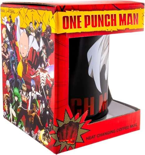 Vista 3 de JUST FUNKY One Punch Man - Taza de café de cerámica (16 onzas)