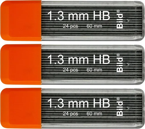 Vista 11 de Bild Premium 1250 recargas de mina de 0.3 mm HB para lápiz mecánico (HB Mega, 0.3 mm)
