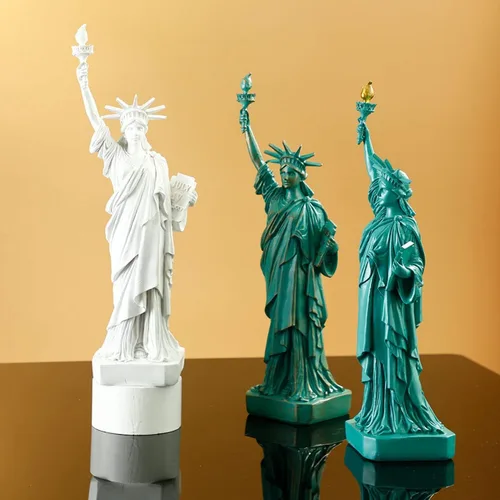 Vista 6 de Estatua de la Libertad Estatua de la Libertad Modelo de Construcción Moda Hogar Ornamento Decorativo Escultura Artesanía Escultura Creativo